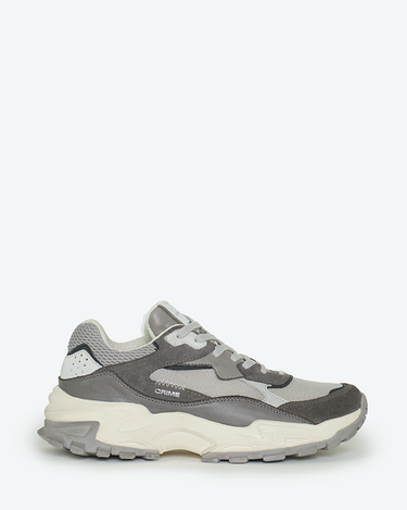 CRIME LONDON SNEAKERS RUNNER GRIGIO