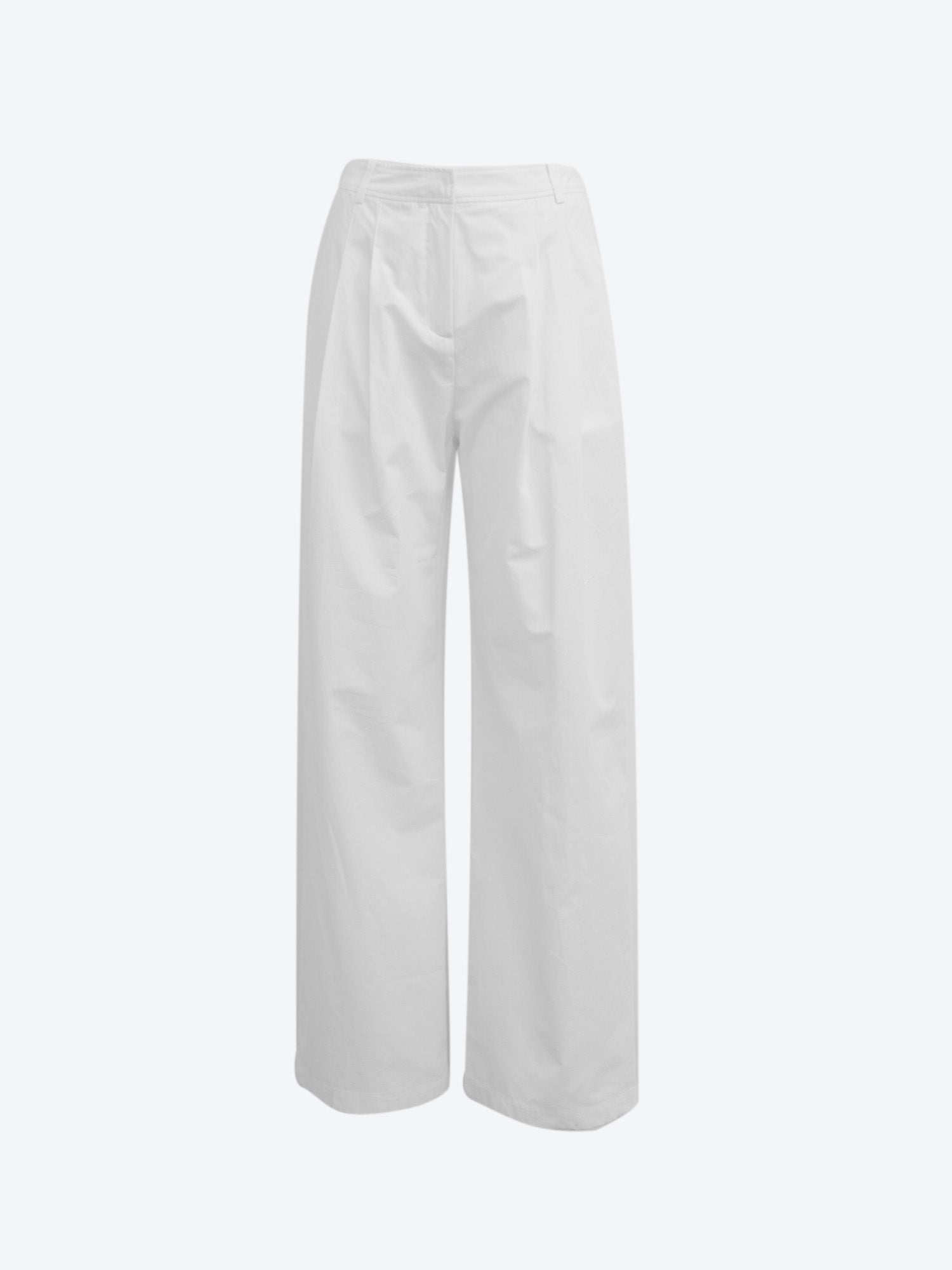 Pantaloni Jojo in cotone bianco