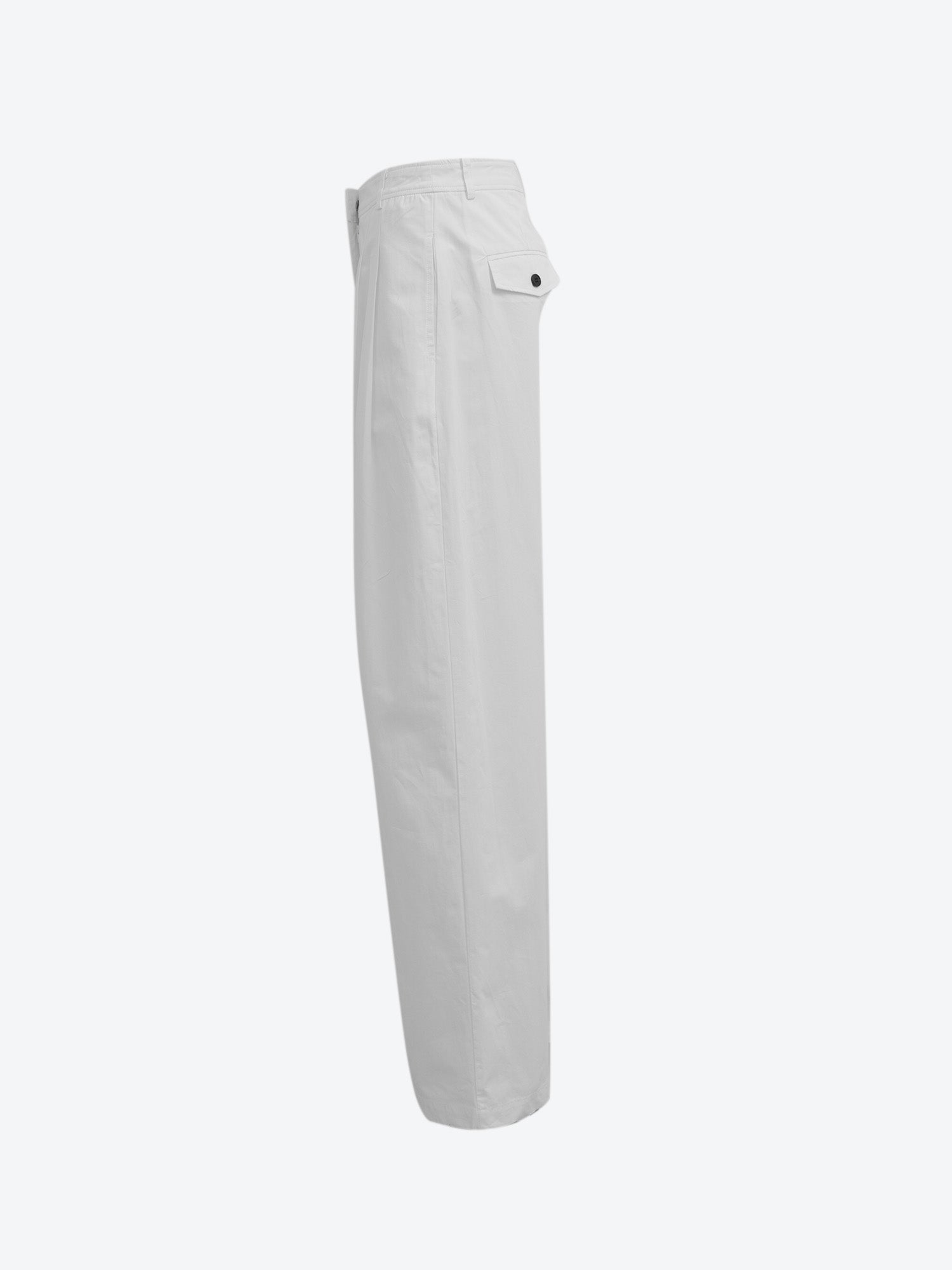 Pantaloni Jojo in cotone bianco