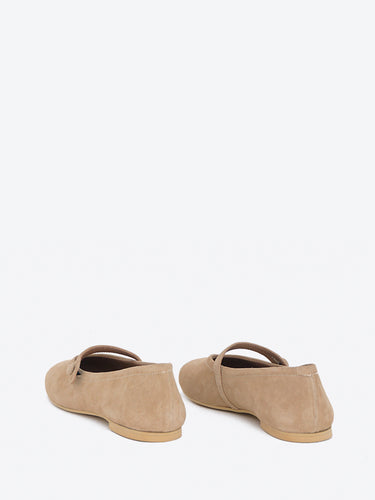Ballerina Bebe Button in camoscio