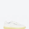 Sneakers pelle bianca/crema