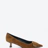 Bibi Lou dècollete in suede cuoio