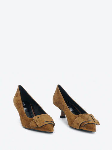 Bibi Lou dècollete in suede cuoio