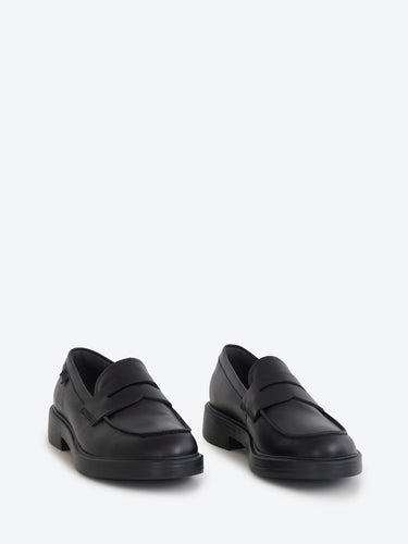 Camper mocassino pelle nera