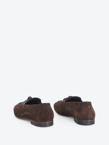 Pawelk's mocassino con nappine in camoscio