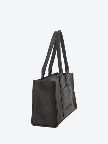 Copenhage borsa shopper in camoscio