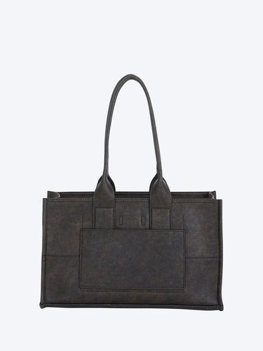 Copenhage borsa shopper in camoscio