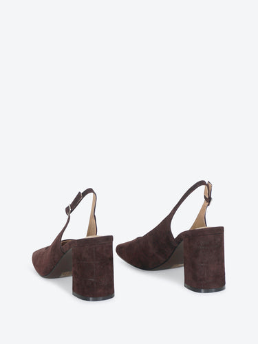 Bibi Lou dècollete in suede marrone