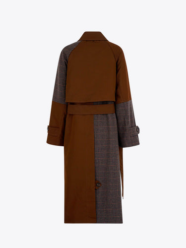 Essentiel Trench a blocchi marrore