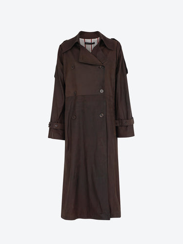 Malloni Trench lungo effetto vissuto