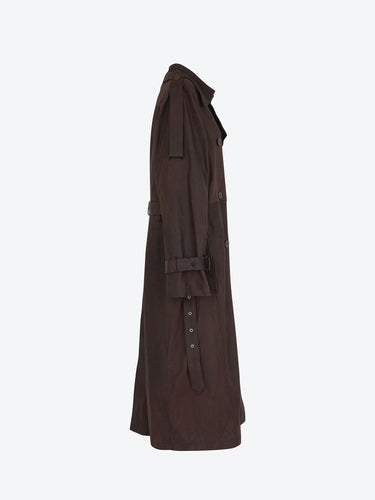 Malloni Trench lungo effetto vissuto