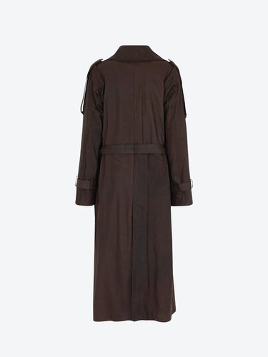 Malloni Trench lungo effetto vissuto