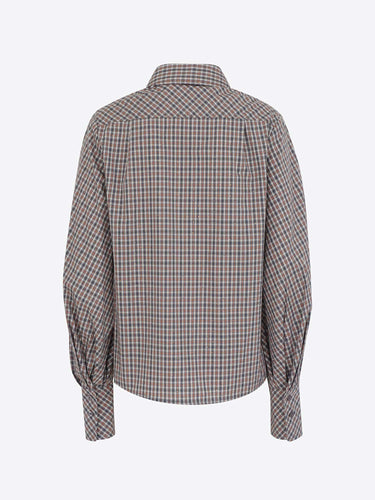 Essentiel camicia a quadri con strass