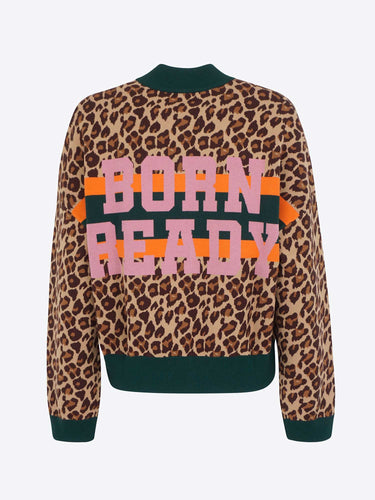 Essentiel Cardigan stampa leopardata