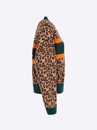 Essentiel Cardigan stampa leopardata