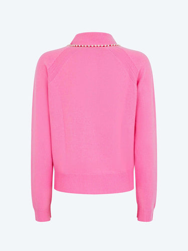 Essentiel maglione colletto a fiocco con perle