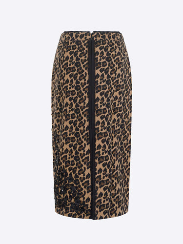 Essentiel gonna stampa leopardata