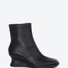 Camper stivaletto in pelle nera