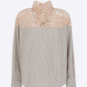 8PM Blusa Loam a righe e pizzo