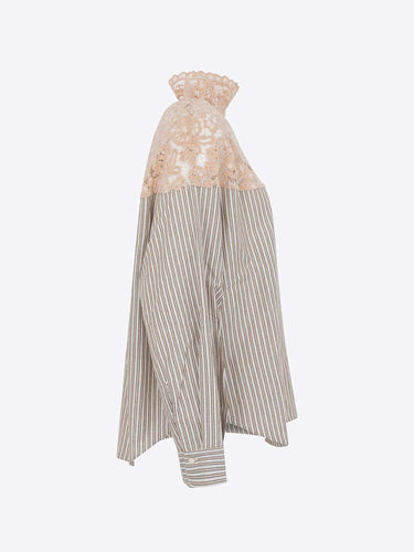 8PM Blusa Loam a righe e pizzo