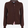 Suncoo cardigan in lana caffè Galla