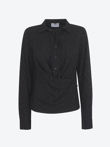 Isabelle Blanche Camicia a pois nera