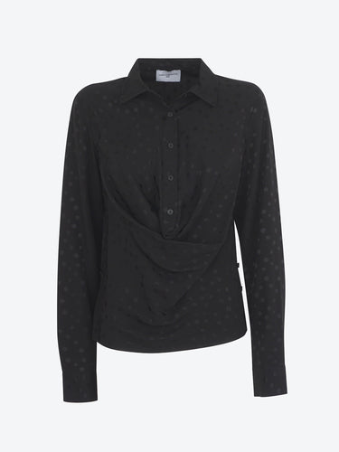 Isabelle Blanche Camicia a pois nera