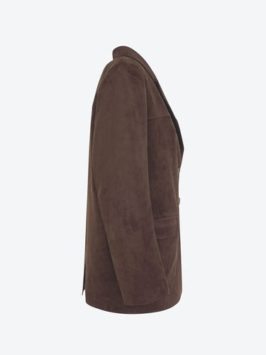 Isabelle Blanche giacca in ecocamoscio