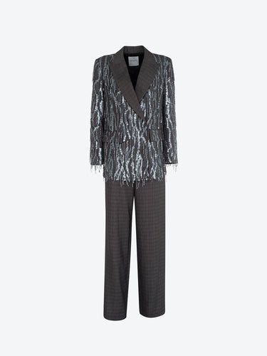 Isabelle Blanche giacca con ricami paillettes