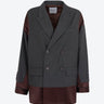 Isabelle Blanche blazer inserti in raso