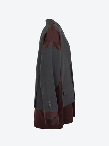 Isabelle Blanche blazer inserti in raso