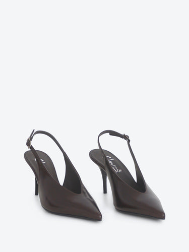 Glam dècollettè scollo a U marrone